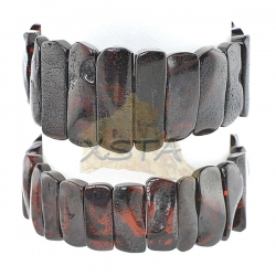 Massive amber bracelet - cherry